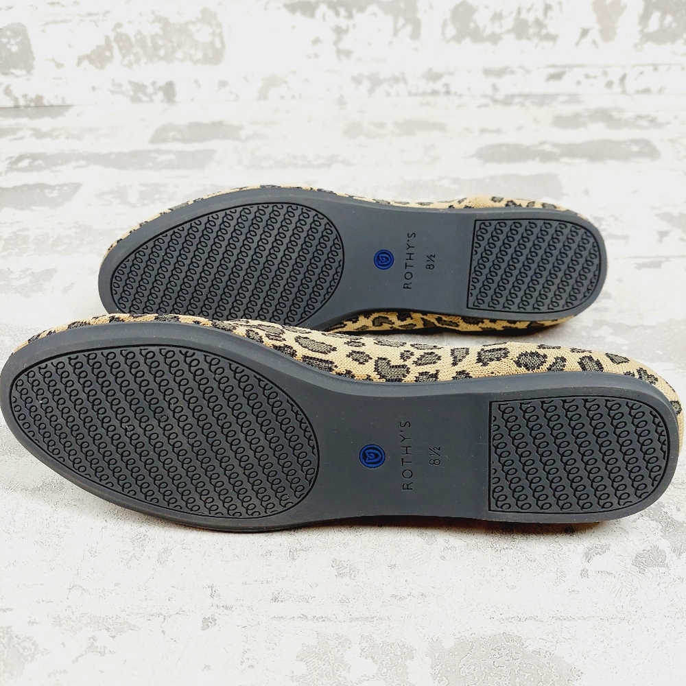 New Rothy's Spotted The Loafer Leopard Print Slip On Round Toe Loafers O546 - Picture 6 of 8